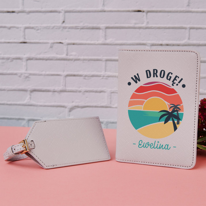 W drogę - Etui na paszport z nadrukiem